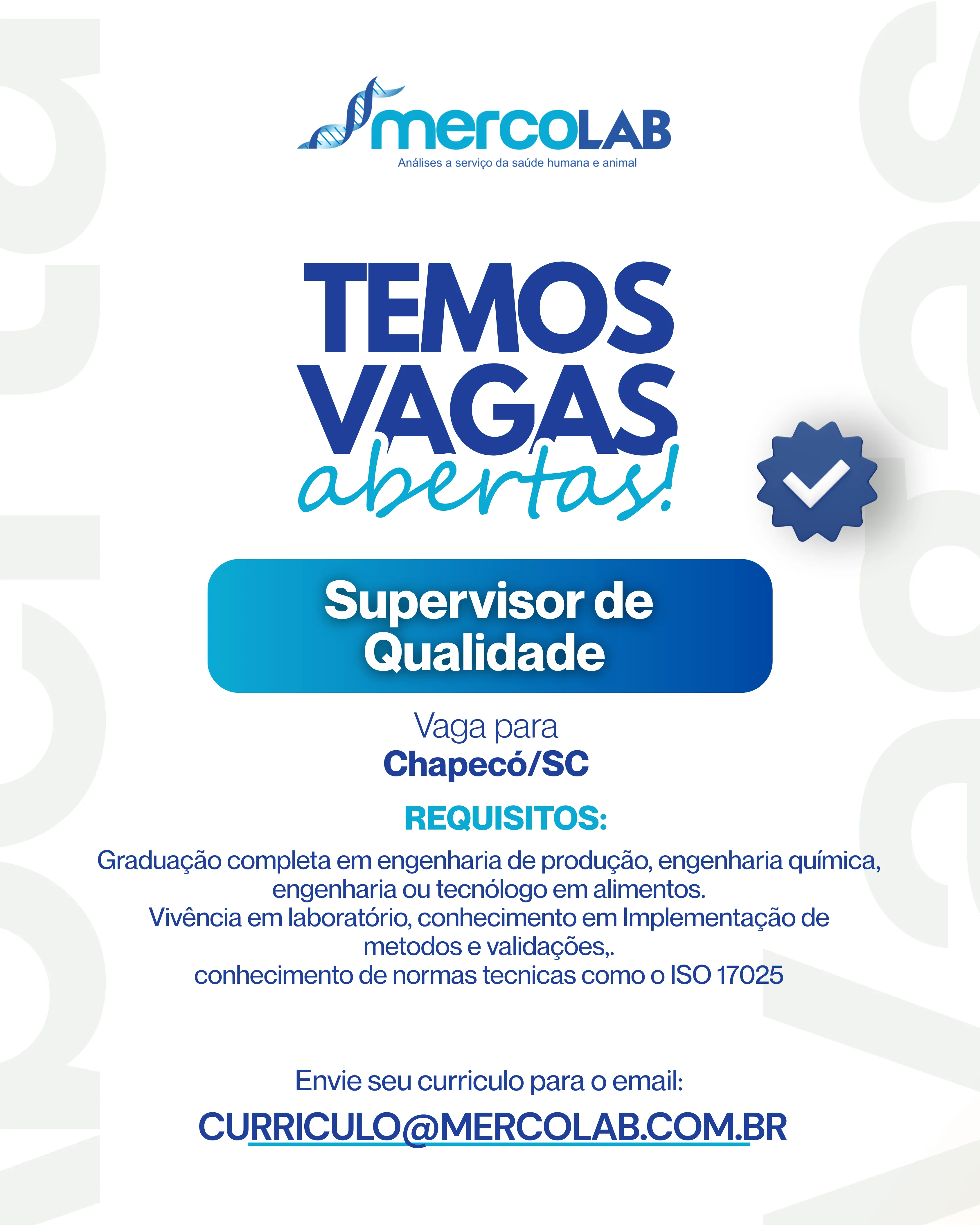 Supervisor da qualidade