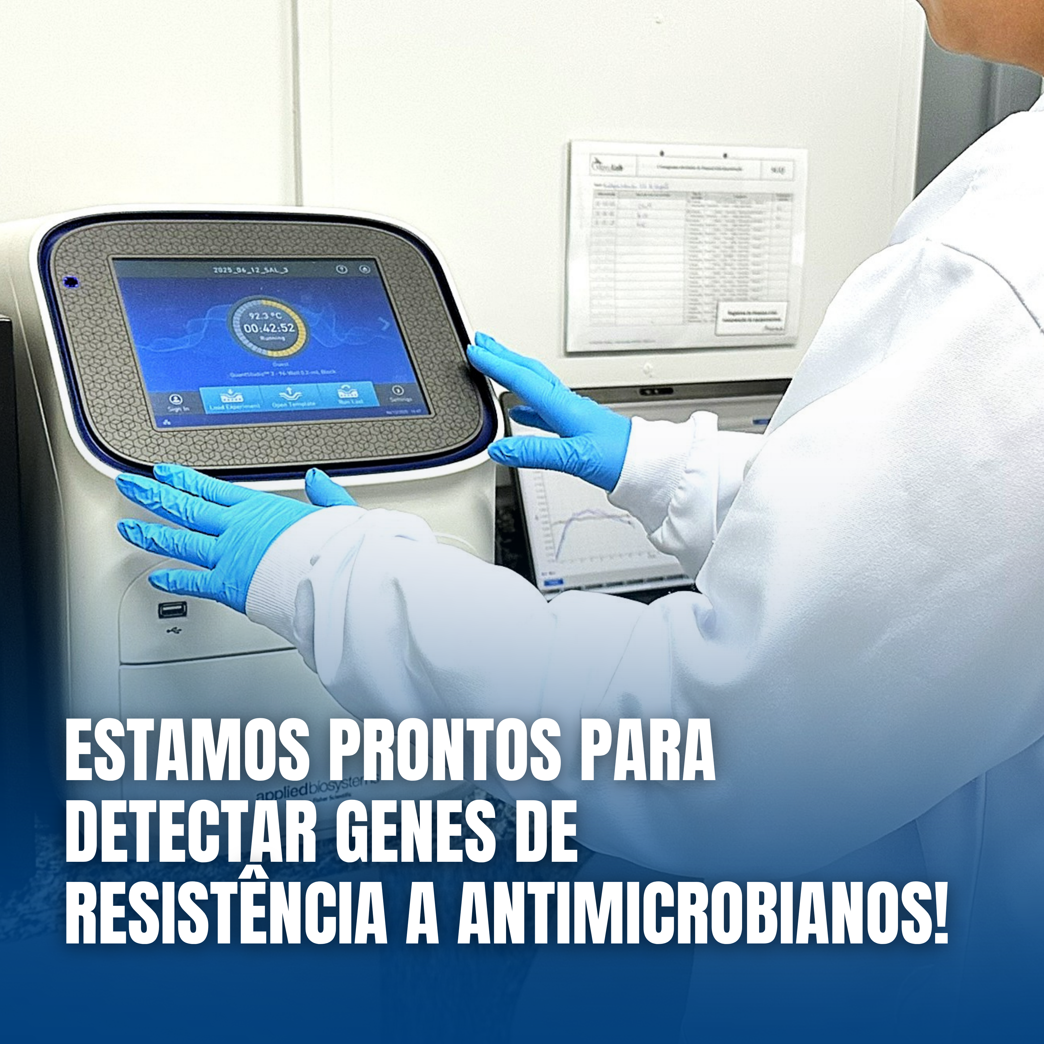 Nosso laboratório oferece análises por PCR em tempo real para detecção dos principais genes de resistência!