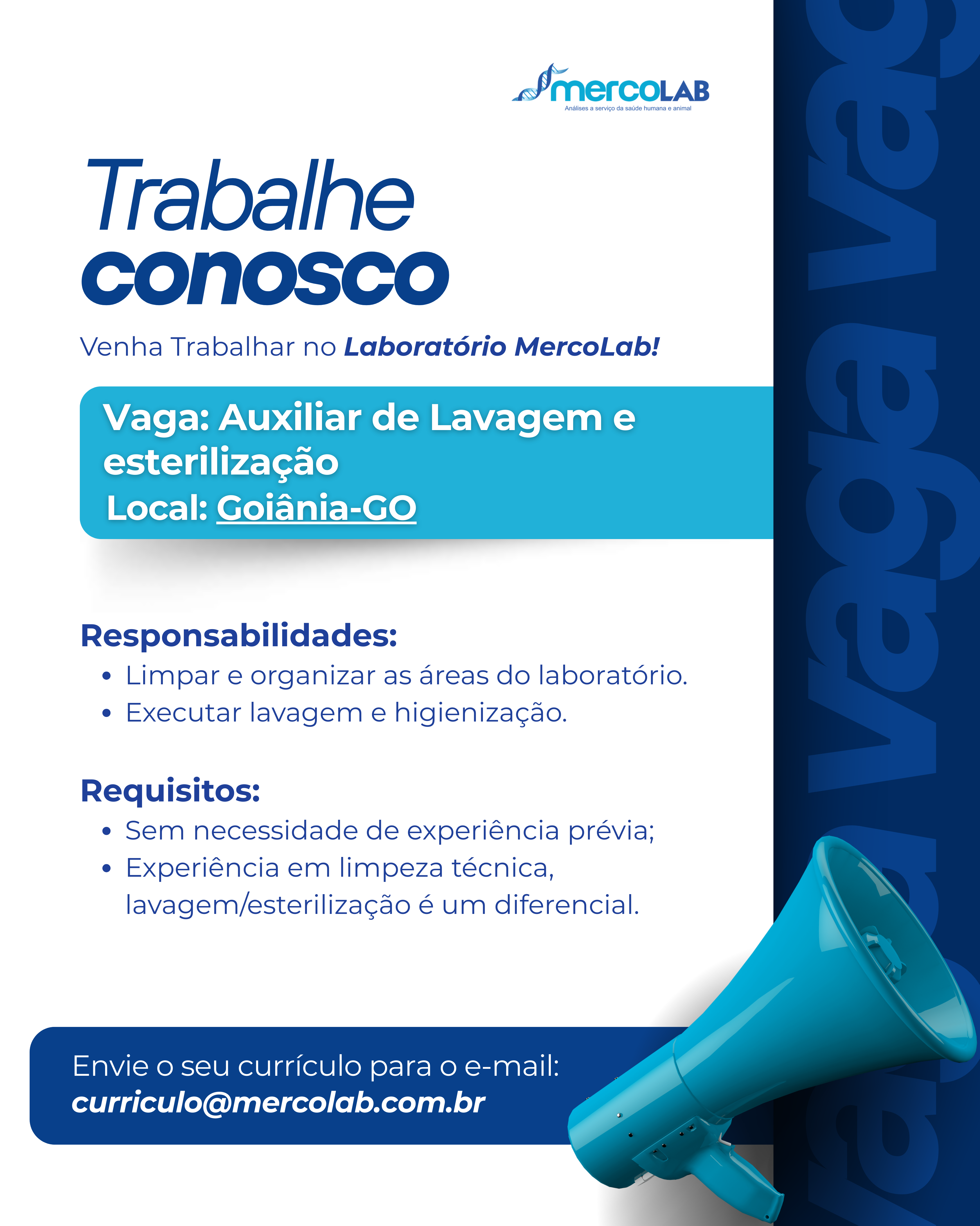 Auxiliar de Lavagem e Esterilização